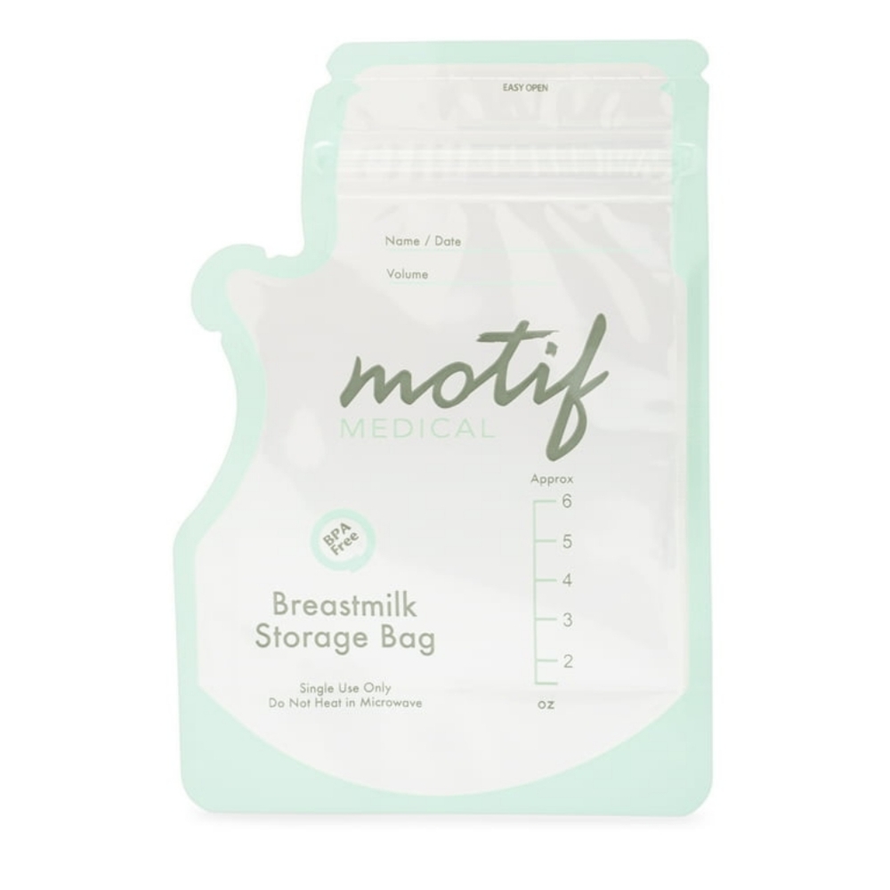Motif Medical, Milk Storage Bags, 8 oz Milk Freezer Bag with Easy Pour Spout, BP